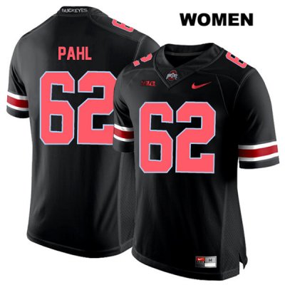 Women's NCAA Ohio State Buckeyes Brandon Pahl #62 College Stitched Authentic Nike Red Number Black Football Jersey NX20H62PG